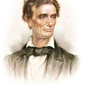 Portrait of a young Abraham Lincoln
