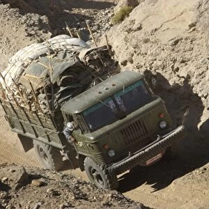 A Russian military vehicle
