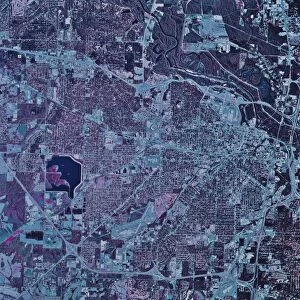 Satellite view of Jackson, Mississippi