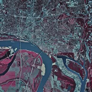 Satellite view of Memphis, Tennessee