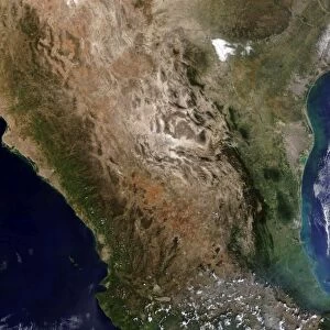 Satellite view of Northern Mexico