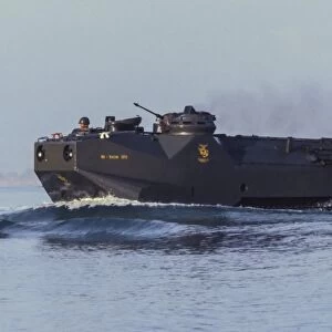 A South Korean Marine amphibious landing vehicle off Tok Sok Ri beach