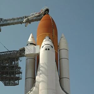 Space Shuttle Discovery in full launch configuration