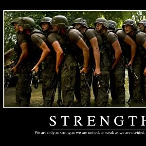 Strength: Inspirational Quote and Motivational Poster