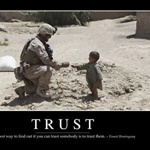 Trust: Inspirational Quote and Motivational Poster