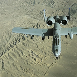 A U. S. Air Force Air Force A-10 Thunderbolt II in-flight over Afghanistan