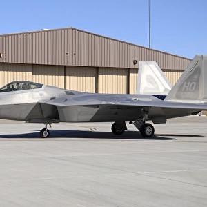 U. S. Air Force F-22A Raptor taxiing at Holloman Air Force Base
