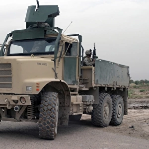 A U. S. Marine Corps Medium Tactical Vehicle Replacement