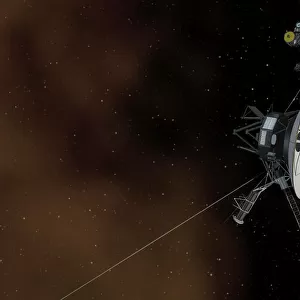 Voyager 1 spacecraft entering interstellar space
