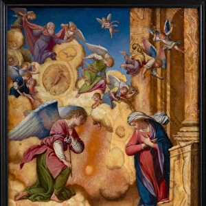 The Annunciation, ca. 1600. Creator: Gentileschi, Orazio (1563-1638)