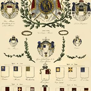 Arms of the French Empire and of the imperial nobility, 1806, (1921). Creator: Unknown