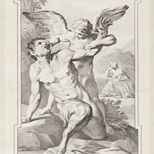 Battle of Love and Pan, 1715-96. Creator: Jean-Etienne Liotard