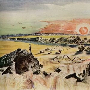 Bomber in the Corn, 1940. Artist: Paul Nash