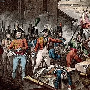 The Duke of Wellington at the taking of Ciudad Rodrigo, Spain, Peninsular War, 1812 (c1818). Artist: William Heath