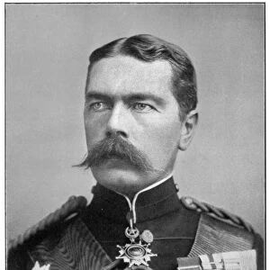 Earl Kitchener of Khartoum, Irish-born British soldier and statesman, in dress uniform