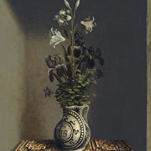 Flowers in a Jug, ca 1485. Artist: Memling, Hans (1433 / 40-1494)