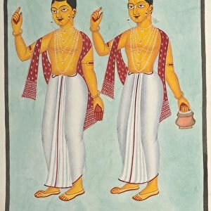 Gaur and Nitai, 1800s. Creator: Unknown
