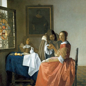 The Girl with the Wineglass, 1659-1660. Artist: Vermeer, Jan (Johannes) (1632-1675)