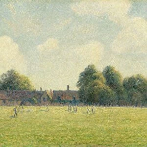 Hampton Court Green, 1891. Creator: Camille Pissarro