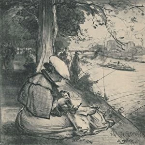 Ile Des Cygnes, c1898, (1919). Artist: Auguste Lepere