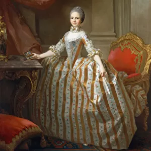 Maria Luisa of Parma (1751-1819), Later Queen of Spain, 1765. Creator: Laurent Pecheux