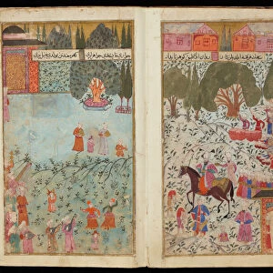 Mehmed III Received in Istanbul (From Manuscript Mehmed IIIs Campaign in Hungary. Artist: Turkish master