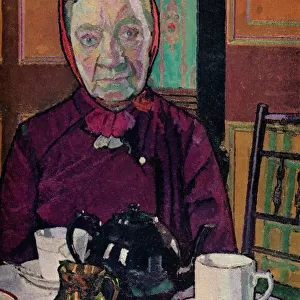 Mrs Mounter at the Breakfast Table, 1916-17. Artist: Harold Gilman
