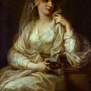 Portrait of a Lady as a Vestal Virgin, 1782. Artist: Kauffmann, Angelika (1741-1807)