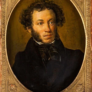 Portrait of the poet Alexander Sergeyevich Pushkin (1799-1837), Second quarter of the 19th cen