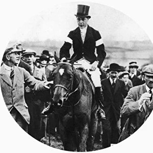 The Prince of Wales at the Grafton Hunt Races on Pet Dog, c1930s