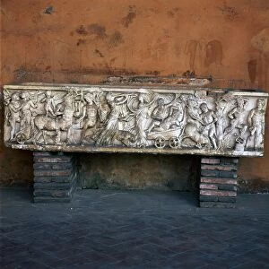 Roman marble sarcophagus with Dionysiac scenes, 2nd century