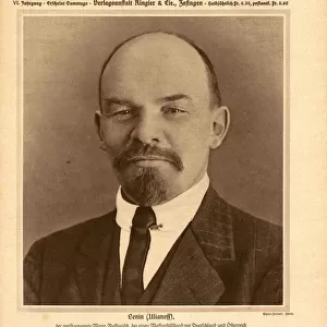 The Schweizer Illustrierte Zeitung with Lenin on the title page of 15 December 1917, 1917
