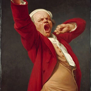 Self-Portrait, Yawning, ca. 1783. Artist: Ducreux, Joseph (1735-1802)