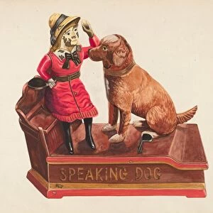 Speaking Dog Mechanical Bank, c. 1939. Creator: Einar Heiberg