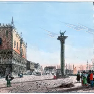 St Marks Square, Venice, Italy, 19th century. Artist: Kirchmayr