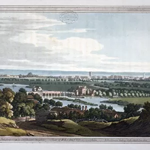 View of Reading from Caversham, Berkshire, 1793. Artist: Joseph Constantine Stadler