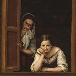 Two Women at a Window, c. 1655 / 1660. Creator: BartolomeEsteban Murillo