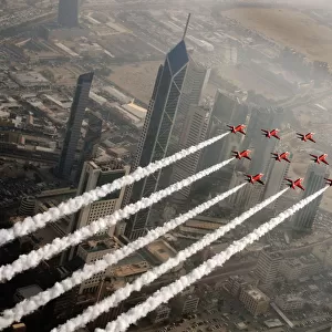Red Arrows Over Kuwait City