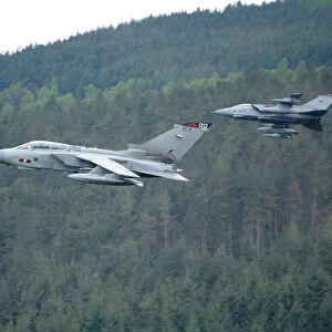 Tornados of the famous Dambusters 617 Squadron Scream Through the Picturesque Derwent
