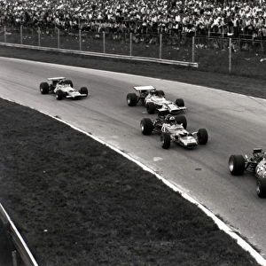 1969 Italian Grand Prix - Jackie Stewart, Jochen Rindt, JP Beltoise and Bruce McLaren