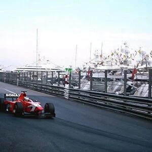 2003 Formula 3000 World Championship, Monte Carlo, Monaco. 30th May 2003. Bjorn Wirdheim leads through Tabac. World Copyright: LAT Photographic