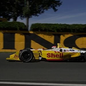 Jimmy Vasser, (USA), Ford-Cosworth / Lola, finally cracked the top ten in qualifying for the Molson Indy Montreal. Circuit Gilles Villeneuve, Montreal, Quebec, Can. 23