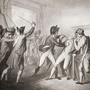 The Arrest Of Robespierre. Maximilien Fran