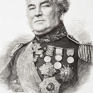 General Sir George Brown, 1790 - 1865. British army officer. From The Illustrated London News, published 1865