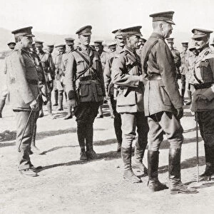 Lord Kitcheners Visit To Gallipoli, Among The Australian Troops At "anzac". Field Marshal Horatio Herbert Kitchener, 1st Earl Kitchener, 1850