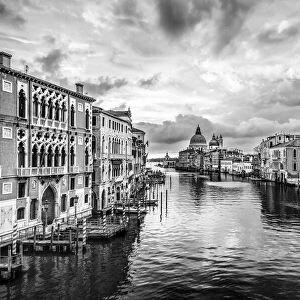 View of the Grand Canal from Accadamia Bridge, Venice, Italy