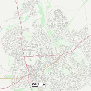 North Hertfordshire SG5 1 Map
