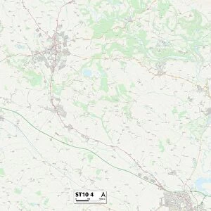 Staffordshire ST10 4 Map