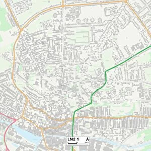 West Lindsey LN2 1 Map