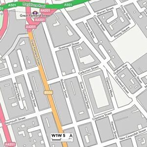 Westminster W1W 5 Map
